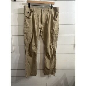 Kuhl‎ Pants Mens 36x32 Khaki Tan Brown Straight Hiking Pockets